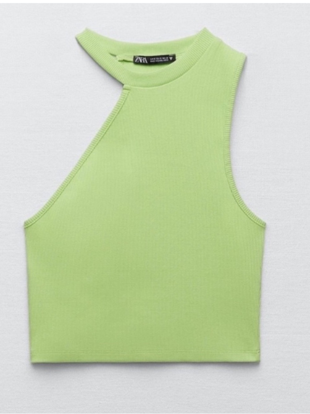 Zara Asymmetrical Ribbed Tank